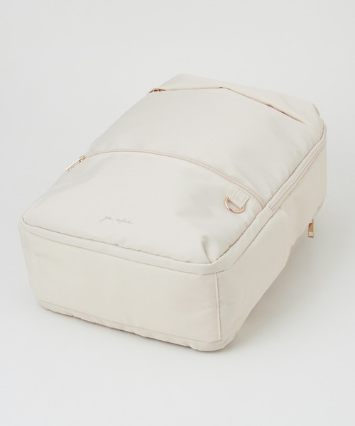 Honeys（ハニーズ）の「多収納スクエアリュック（バックパック/リュック・レディース・ブラック/アイボリー/ブラック系その他・FREE）」の12枚目の写真