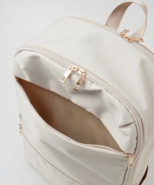 Honeys（ハニーズ）の「多収納スクエアリュック（バックパック/リュック・レディース・ブラック/アイボリー/ブラック系その他・FREE）」の13枚目の写真