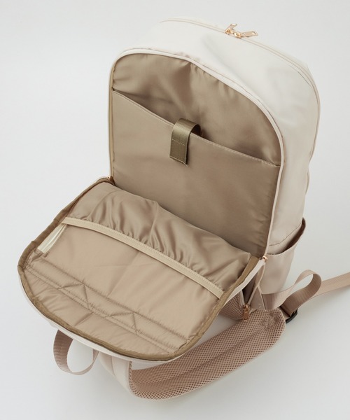 Honeys（ハニーズ）の「多収納スクエアリュック（バックパック/リュック・レディース・ブラック/アイボリー/ブラック系その他・FREE）」の19枚目の写真