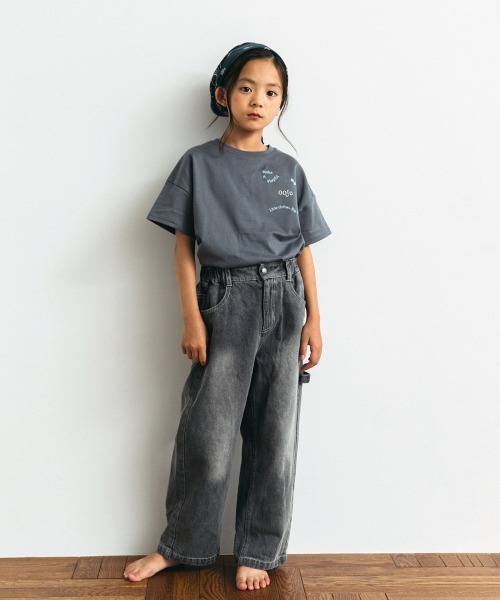 ooju（オージュ）の「【ooju】オージュジーンズ タイプ2（デニムパンツ・キッズ・ブラック/ネイビー・1/2/3/4）」の2枚目の写真