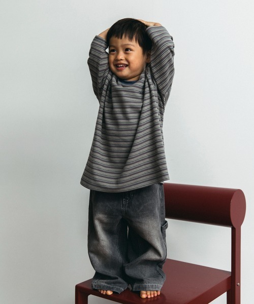 ooju（オージュ）の「【ooju】オージュジーンズ タイプ2（デニムパンツ・キッズ・ブラック/ネイビー・1/2/3/4）」の9枚目の写真