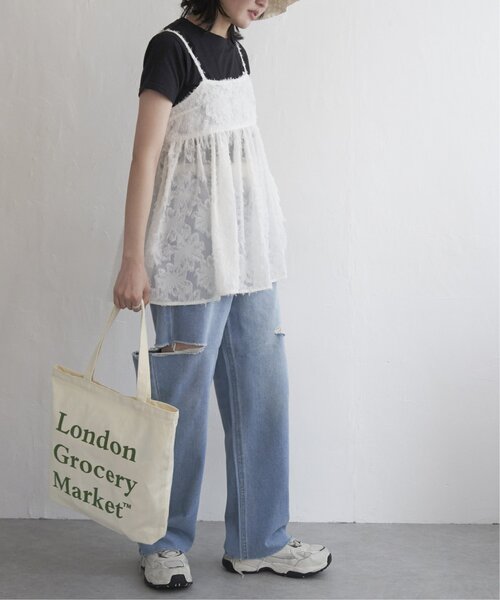 VENCEEXCHANGE（ヴァンスエクスチェンジ）の「フリンジジャガードキャミソール（タンクトップ・レディース・オフホワイト/ブラック・M）」の22枚目の写真