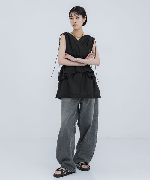 AKIKOAOKI(アキコアオキ)の「【AKIKOAOKI/アキコアオキ】Juvenile-02(シャツ/ブラウス・レディース・ブラック・FREE)」の3枚目の写真