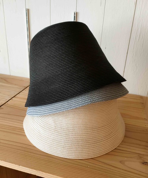 CONTROL FREAK（コントロールフリーク）の「CONTROL FREAK(コントロールフリーク)ウオッシャブルブレードベルハット（ハット・レディース・アイボリー/ブラック/マルチ・FREE）」の2枚目の写真