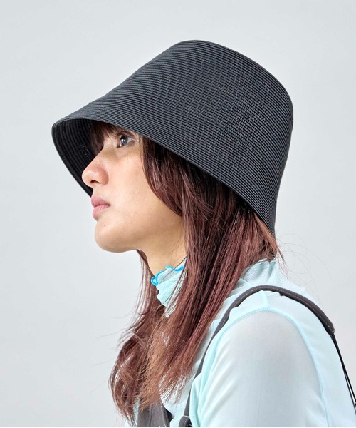 CONTROL FREAK（コントロールフリーク）の「CONTROL FREAK(コントロールフリーク)ウオッシャブルブレードベルハット（ハット・レディース・アイボリー/ブラック/マルチ・FREE）」の5枚目の写真