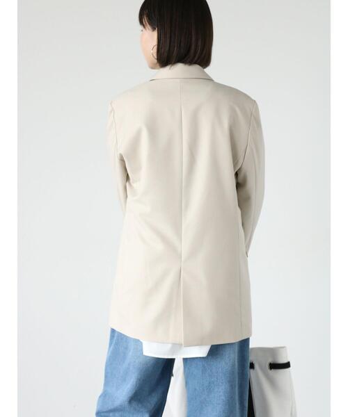 Lugnoncure（ルノンキュール）の「テーラードジャケット(セットアップ可)（ノーカラージャケット・レディース・ベージュ/ネイビー/オフホワイト・F）」の15枚目の写真