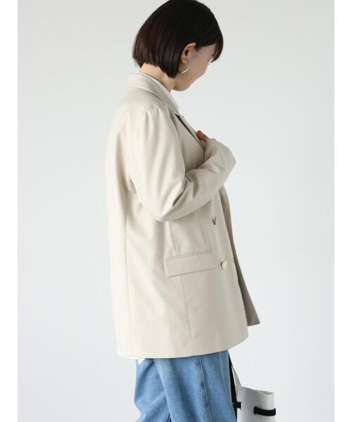 Lugnoncure（ルノンキュール）の「テーラードジャケット(セットアップ可)（ノーカラージャケット・レディース・ベージュ/ネイビー/オフホワイト・F）」の16枚目の写真