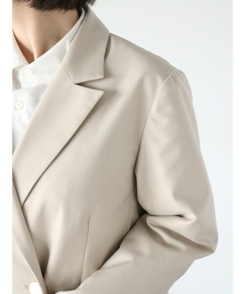 Lugnoncure（ルノンキュール）の「テーラードジャケット(セットアップ可)（ノーカラージャケット・レディース・ベージュ/ネイビー/オフホワイト・F）」の18枚目の写真
