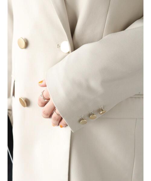 Lugnoncure（ルノンキュール）の「テーラードジャケット(セットアップ可)（ノーカラージャケット・レディース・ベージュ/ネイビー/オフホワイト・F）」の19枚目の写真