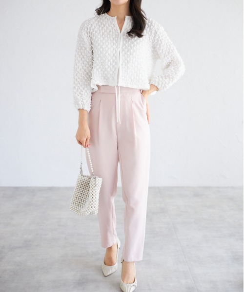 tocco closet(トッコ クローゼット)の「【ZOZO限定】ポップコーンカーディガン(カーディガン/ボレロ・レディース・ブラック/ホワイト/ブルー・M)」の5枚目の写真