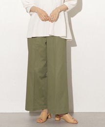 センタープレスワイドパンツ