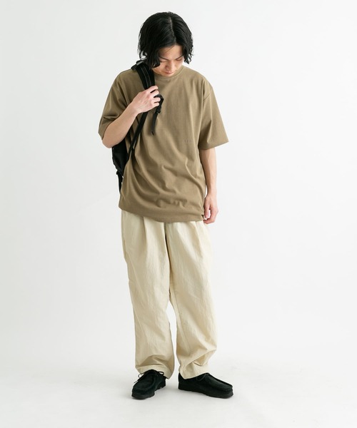 EKAL（エカル）の「エンブロイダリースモールロゴTシャツ（Tシャツ/カットソー・メンズ・ホワイト/スミクロ/ベージュ系その他・LARGE/MEDIUM）」の13枚目の写真