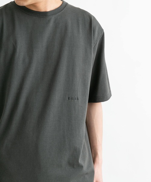 EKAL（エカル）の「エンブロイダリースモールロゴTシャツ（Tシャツ/カットソー・メンズ・ホワイト/スミクロ/ベージュ系その他・LARGE/MEDIUM）」の17枚目の写真