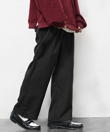 【MinoriTY】さら艶ワイドテーパードパンツ メンズ スラックス イージーパンツ 秋服