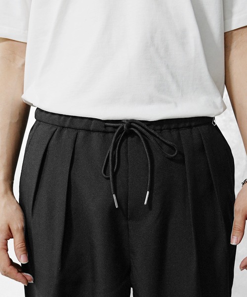 MinoriTY（マイノリティ）の「【MinoriTY】さら艶ワイドテーパードパンツ メンズ スラックス イージーパンツ 秋服（スラックス・メンズ・ブラック/グレー/ブルー/ベージュ・S/M/L）」の5枚目の写真