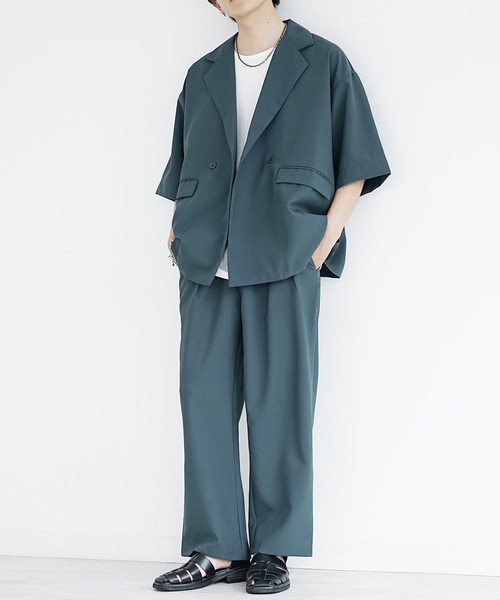 MinoriTY（マイノリティ）の「【MinoriTY】さら艶ワイドテーパードパンツ メンズ スラックス イージーパンツ 秋服（スラックス・メンズ・ブラック/グレー/ブルー/ベージュ・S/M/L）」の16枚目の写真