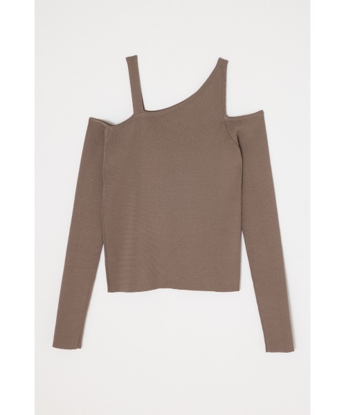 THROW by SLY(スローバイスライ)の「THROW FREE SEDUCTION HG TOPS フリー セダクション ハイゲージ トップス(ニット/セーター・レディース・ベージュ/ブラック・FREE)」の11枚目の写真