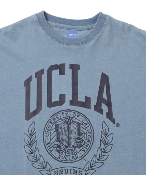 UCLA（ユーシーエルエー）の「【大人向けサイズあり】【UCLA】コットン・半袖カレッジプリントTシャツ（Tシャツ/カットソー・キッズ・ライトブルー/グレー/ホワイト・140cm/150cm/160cm/170cm）」の5枚目の写真