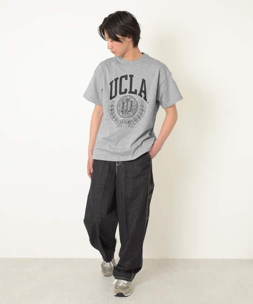 UCLA（ユーシーエルエー）の「【大人向けサイズあり】【UCLA】コットン・半袖カレッジプリントTシャツ（Tシャツ/カットソー・キッズ・ライトブルー/グレー/ホワイト・140cm/150cm/160cm/170cm）」の8枚目の写真
