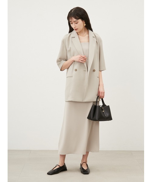 Mila Owen（ミラオーウェン）の「ショートスリーブダブルジャケット