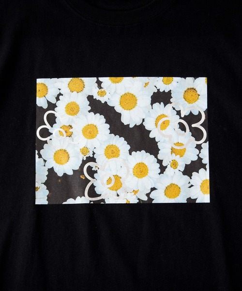 Casselini（キャセリーニ）の「【Casselini】EC限定 Foil daisy print s/s Tee designed by Casselini（Tシャツ/カットソー・レディース・ホワイト/ブラック・M/S）」の5枚目の写真