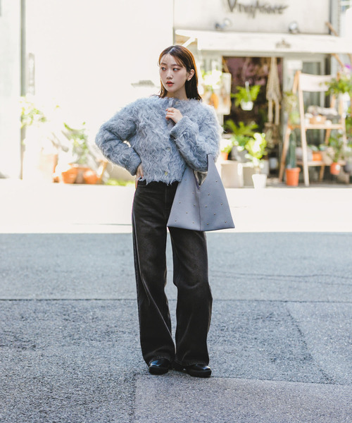 RODE SKO(ロデスコ)の「スタッズサンカクトートバッグ(トートバッグ・レディース・ブラック/ベージュ/ホワイト系その他/グレー・ONE)」の16枚目の写真