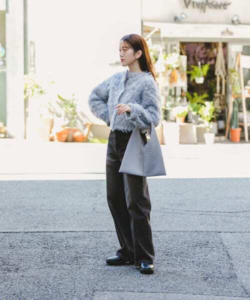 RODE SKO(ロデスコ)の「スタッズサンカクトートバッグ(トートバッグ・レディース・ブラック/ベージュ/ホワイト系その他/グレー・ONE)」の17枚目の写真