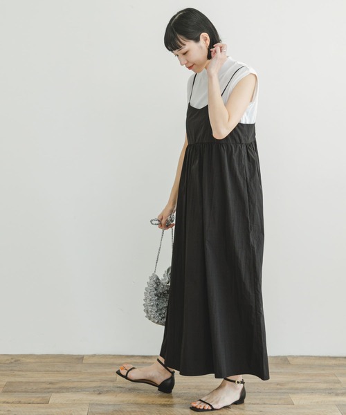 URBAN RESEARCH 新品 フレンチTシャツ×キャミワンピースセット ITEMS URBANRESEARCH ワンピース フレンチTシャツ×キャミ