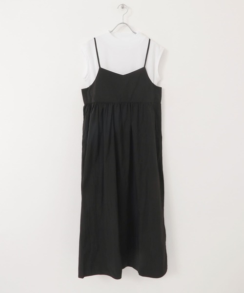 ITEMS URBANRESEARCH（アイテムズ アーバンリサーチ）の「フレンチTシャツ×キャミワンピースセット（ワンピース・レディース・モカ/ブラック・FREE）」の20枚目の写真