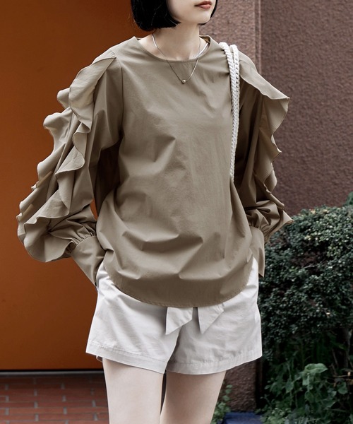 袖フリルラッシュガード（ラッシュガード）｜etoll.（エトル）の