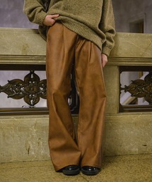 CASPER JOHN | Chemical PU flare pants/ケミカルPUフレアパンツ(その他パンツ)