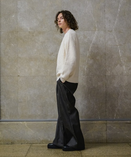 CASPER JOHN（キャスパージョン）の「Chemical PU flare pants/ケミカルPUフレアパンツ（その他パンツ・メンズ・ブラック/グレー/ブラウン・X-SMALL/SMALL/MEDIUM/LARGE）」の11枚目の写真