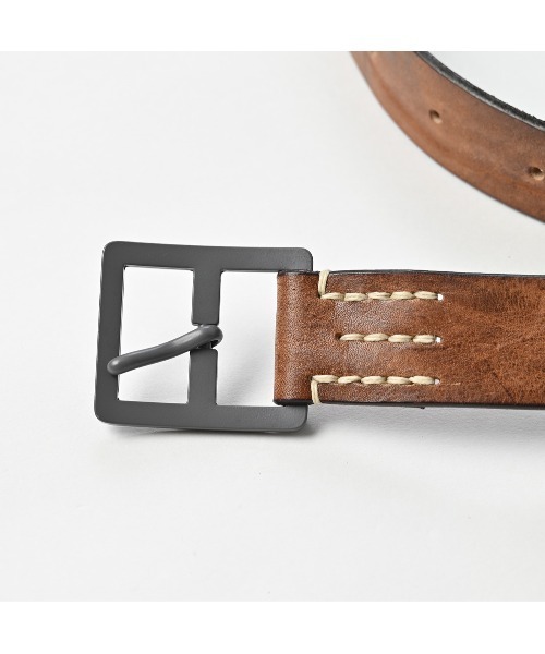 45R（フォーティファイブアール）の「ヴィンテージレザーのベルト（太）（ベルト・レディース・ブラック/ダークブラウン/ブラウン・SMALL/LARGE/MEDIUM/X-LARGE）」の4枚目の写真