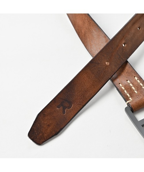 45R（フォーティファイブアール）の「ヴィンテージレザーのベルト（太）（ベルト・レディース・ブラック/ダークブラウン/ブラウン・SMALL/LARGE/MEDIUM/X-LARGE）」の5枚目の写真