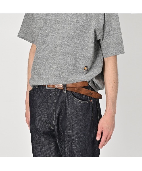 45R（フォーティファイブアール）の「ヴィンテージレザーのベルト（太）（ベルト・レディース・ブラック/ダークブラウン/ブラウン・SMALL/LARGE/MEDIUM/X-LARGE）」の8枚目の写真