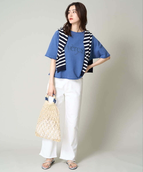 a.v.v（アーヴェヴェ）の「ペーパーメッシュバッグ（かごバッグ・レディース・ブラック/アイボリー/ベージュ・38）」の5枚目の写真