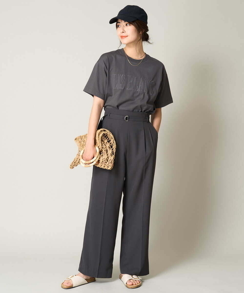 a.v.v（アーヴェヴェ）の「ペーパーメッシュバッグ（かごバッグ・レディース・ブラック/アイボリー/ベージュ・38）」の13枚目の写真