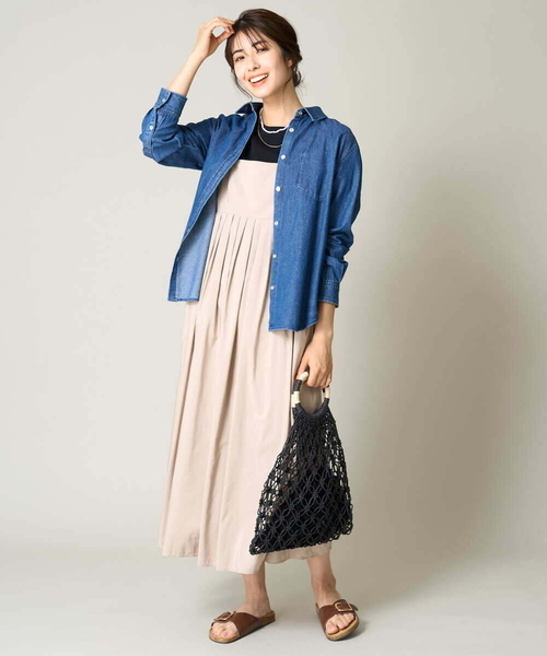 a.v.v（アーヴェヴェ）の「ペーパーメッシュバッグ（かごバッグ・レディース・ブラック/アイボリー/ベージュ・38）」の17枚目の写真