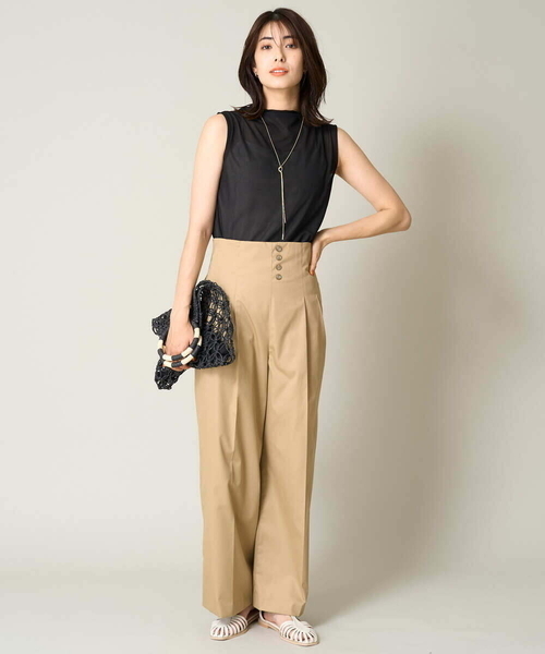 a.v.v（アーヴェヴェ）の「ペーパーメッシュバッグ（かごバッグ・レディース・ブラック/アイボリー/ベージュ・38）」の20枚目の写真