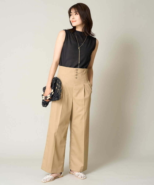 a.v.v（アーヴェヴェ）の「ペーパーメッシュバッグ（かごバッグ・レディース・ブラック/アイボリー/ベージュ・38）」の21枚目の写真