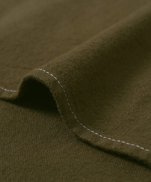 KRIFF MAYER（クリフメイヤー）の「ビエラ無地シャツワンピ（ワンピース・レディース・オリーブ/ナチュラル/カラフル/ベージュ/チャコール・LARGE/MEDIUM）」の8枚目の写真