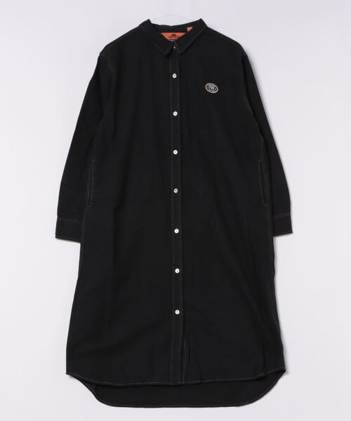 KRIFF MAYER（クリフメイヤー）の「ビエラ無地シャツワンピ（ワンピース・レディース・オリーブ/ナチュラル/カラフル/ベージュ/チャコール・LARGE/MEDIUM）」の11枚目の写真