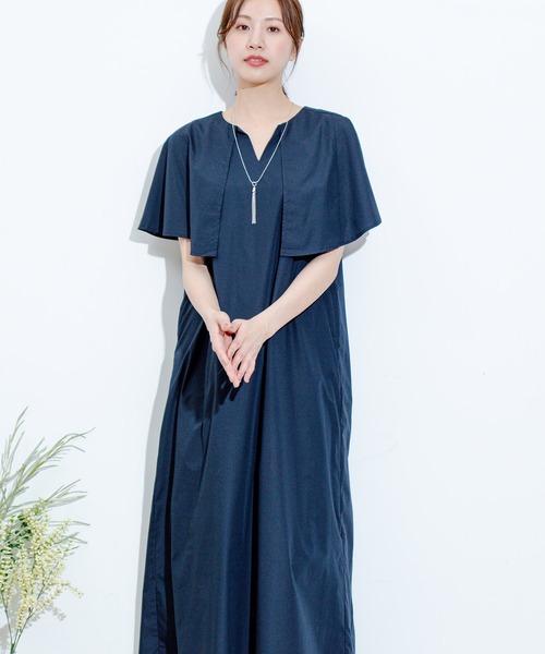 Jayro(ジャイロ)の「ケープワンピース(ワンピース・レディース・ネイビー/ピンク/ブルー/ブラック・M)」の18枚目の写真