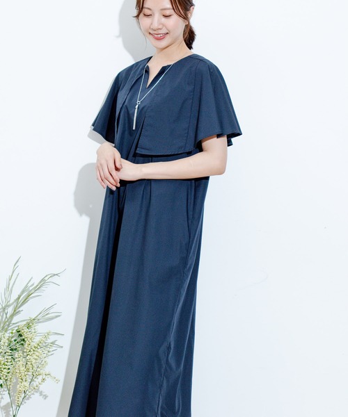 Jayro(ジャイロ)の「ケープワンピース(ワンピース・レディース・ネイビー/ピンク/ブルー/ブラック・M)」の19枚目の写真
