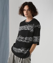 HARE | グランジボーダーニット(HARE)(ニット/セーター)