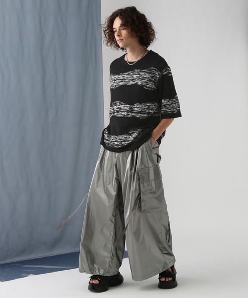 HARE（ハレ）の「グランジボーダーニット(HARE)（ニット/セーター・メンズ・パープル/ブラック・FREE）」の14枚目の写真