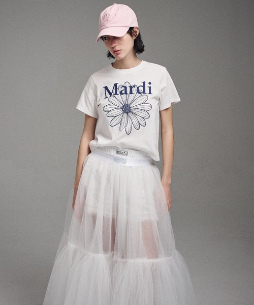 SLIM TSHIRT FLOWERMARDI（Tシャツ/カットソー）｜Mardi