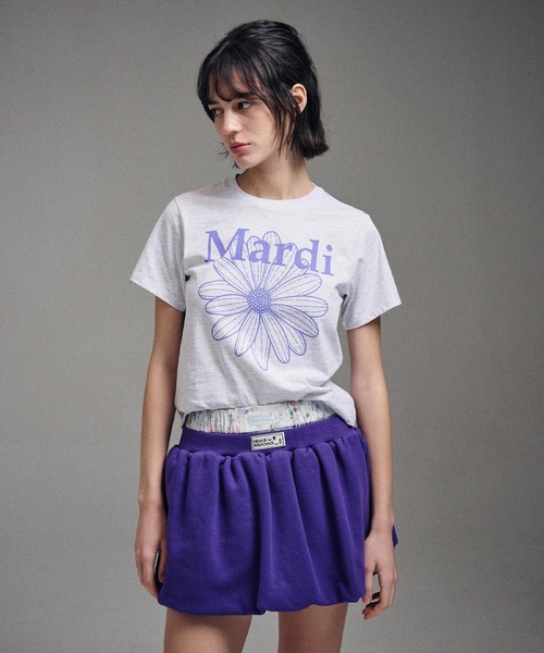 SLIM TSHIRT FLOWERMARDI（Tシャツ/カットソー）｜Mardi