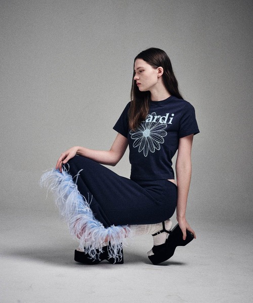 SLIM TSHIRT FLOWERMARDI（Tシャツ/カットソー）｜Mardi