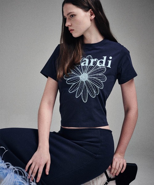 SLIM TSHIRT FLOWERMARDI（Tシャツ/カットソー）｜Mardi